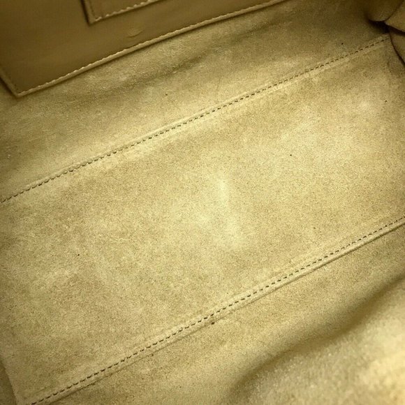 Authentic SAINT LAURENT PARIS Baby Duffle 2WAY Hand Bag Leather Gold - Picture 8 of 11